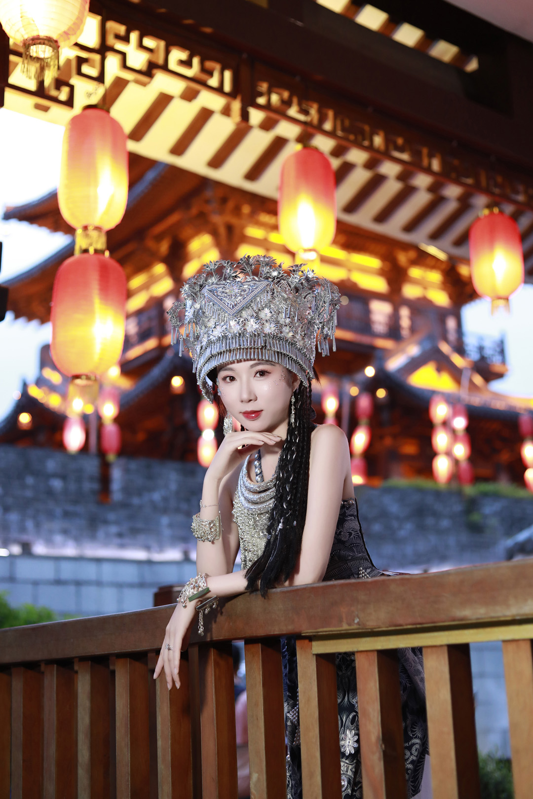 汉服簪花写真